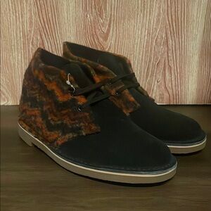 New Clarks Men’s Bushacre 3 Chukka Wool Suede Mid Top Boots Shoes